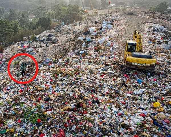 fire millionaire shops at landfill