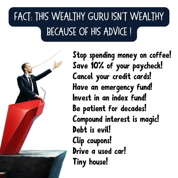 financial guru hypocrites